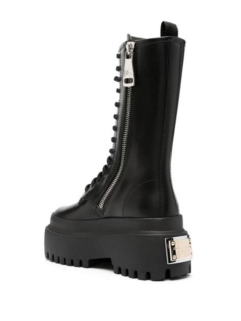 dolce gabbana combat boots|dolce and gabbana rhinestone boots.